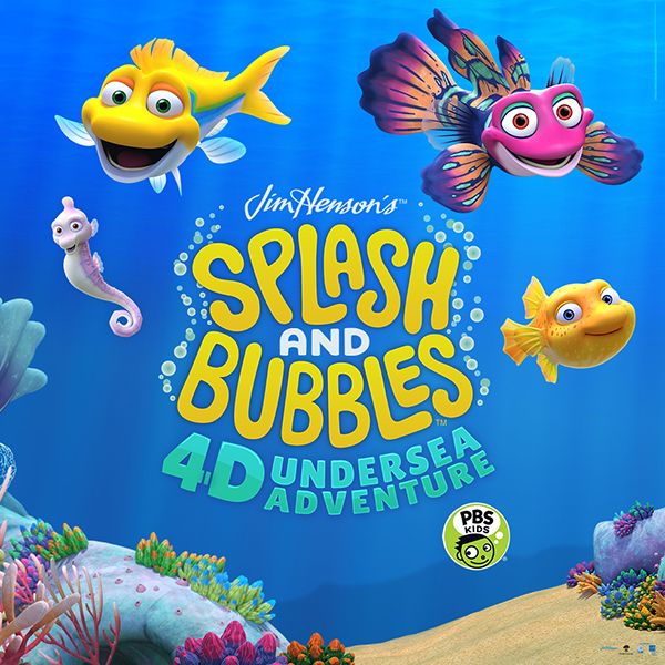 splash and bibbles 4d undersea adventure key art banner
