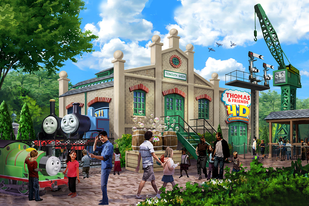 thomas and friends 4d experience attraction render