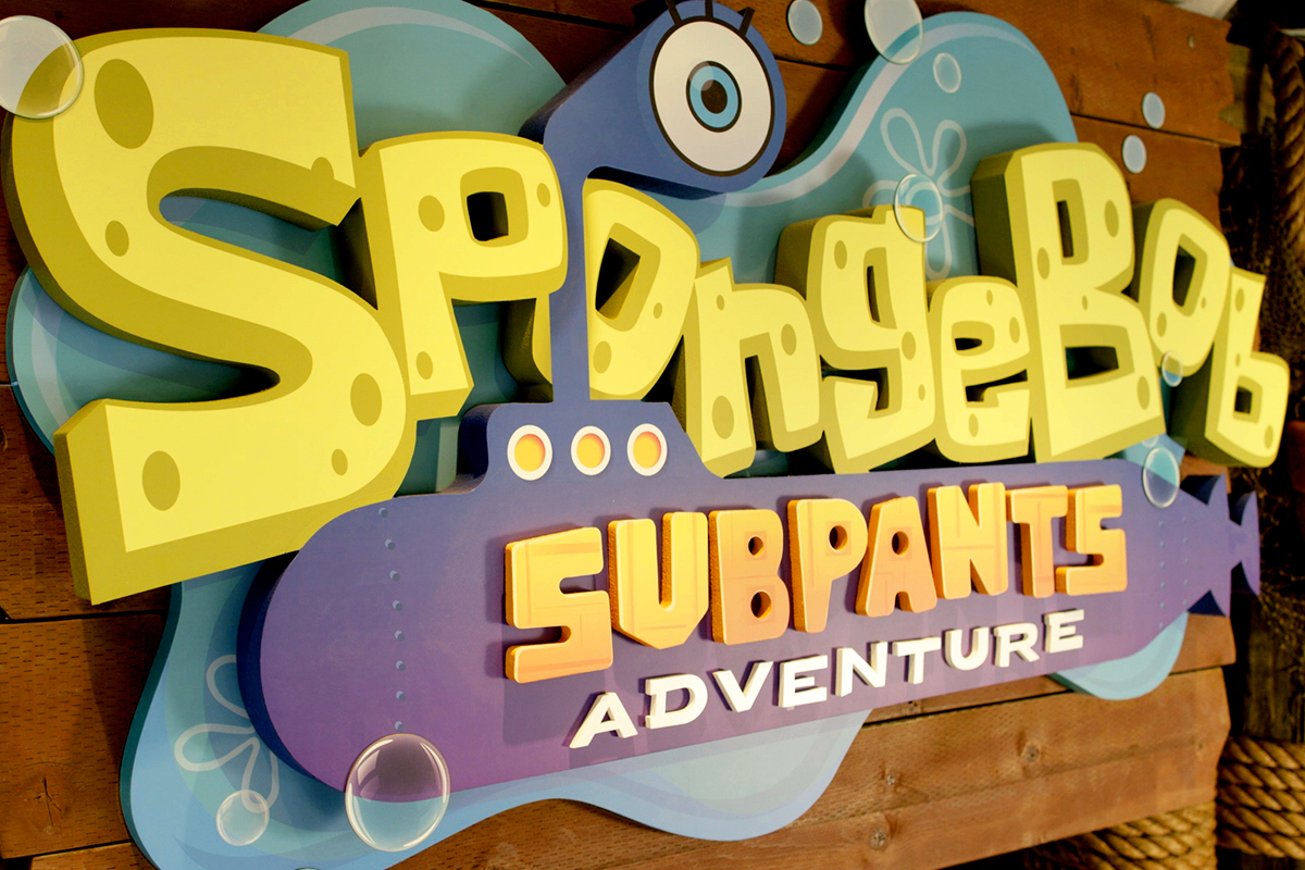 spongebob subpants logo at moody gardens