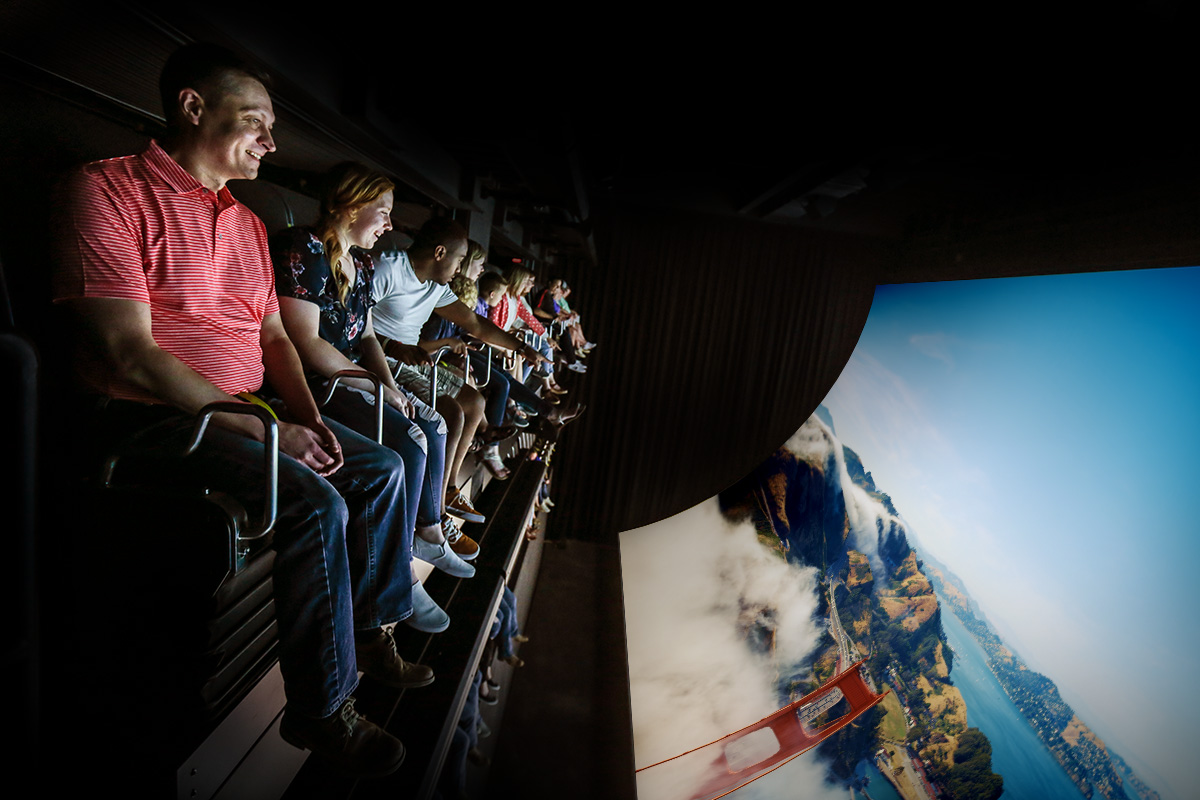 Audience in Flying Theater